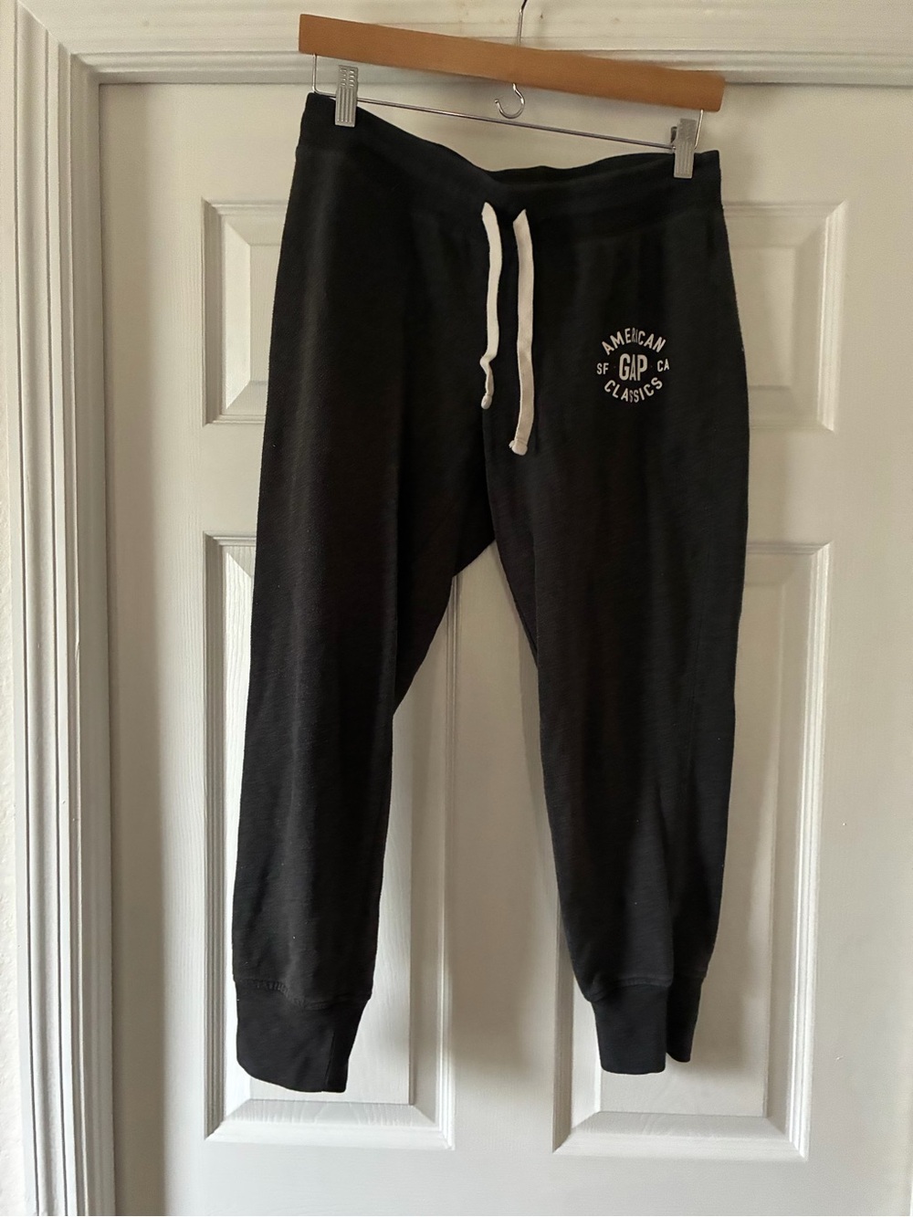Women’s GAP Black Joggers with White Drawstring